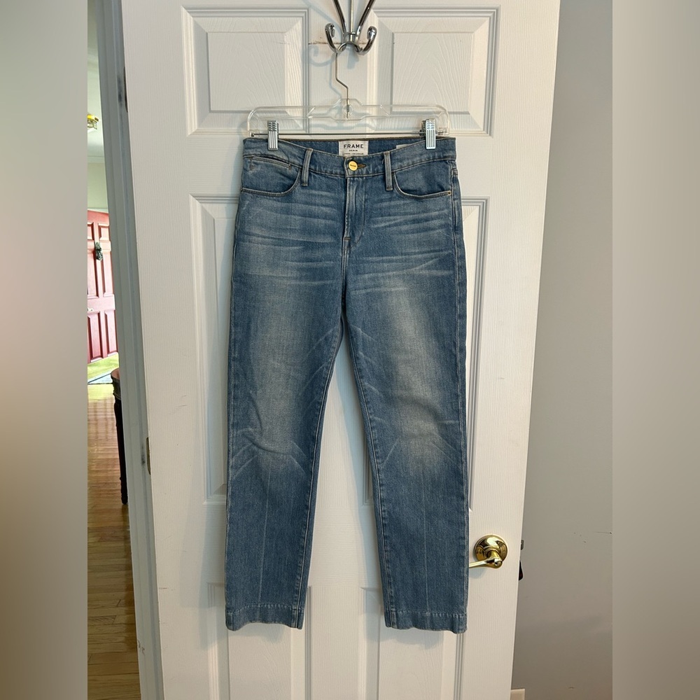 FRAME Le High Straight Jeans